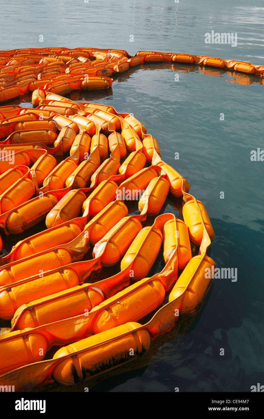 Oil spill containment boom Stock Photo 43227191 Alamy