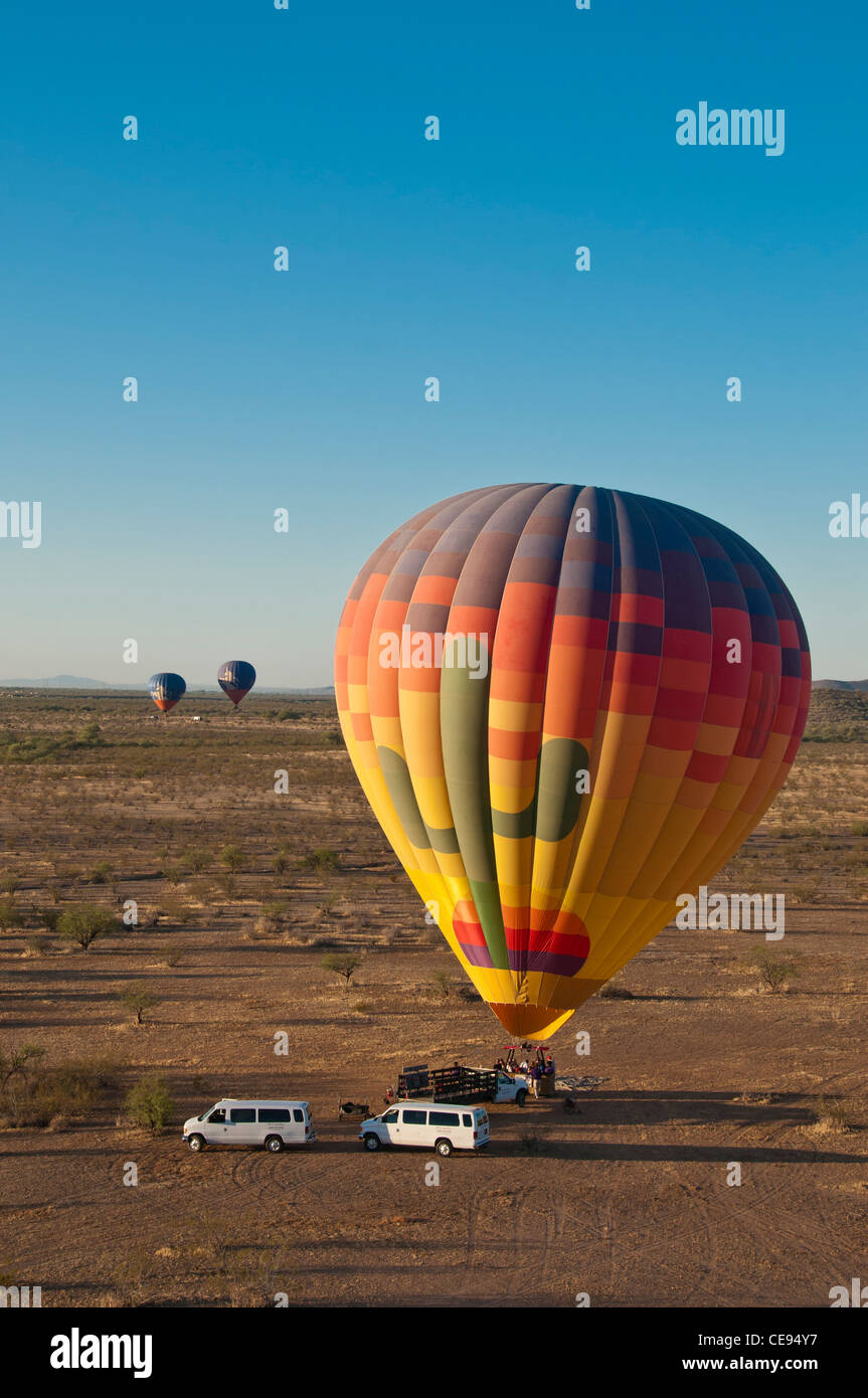 Ready for liftoff, Hot Air Expeditions, Scottsdale, Arizona. Stock Photo