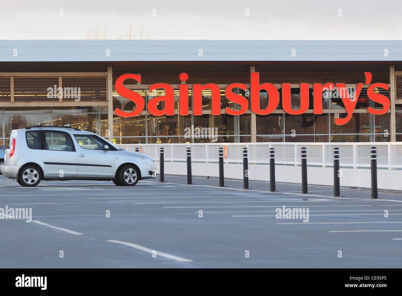 Sainsbury's supermarket shopping centre and car park in Darnley