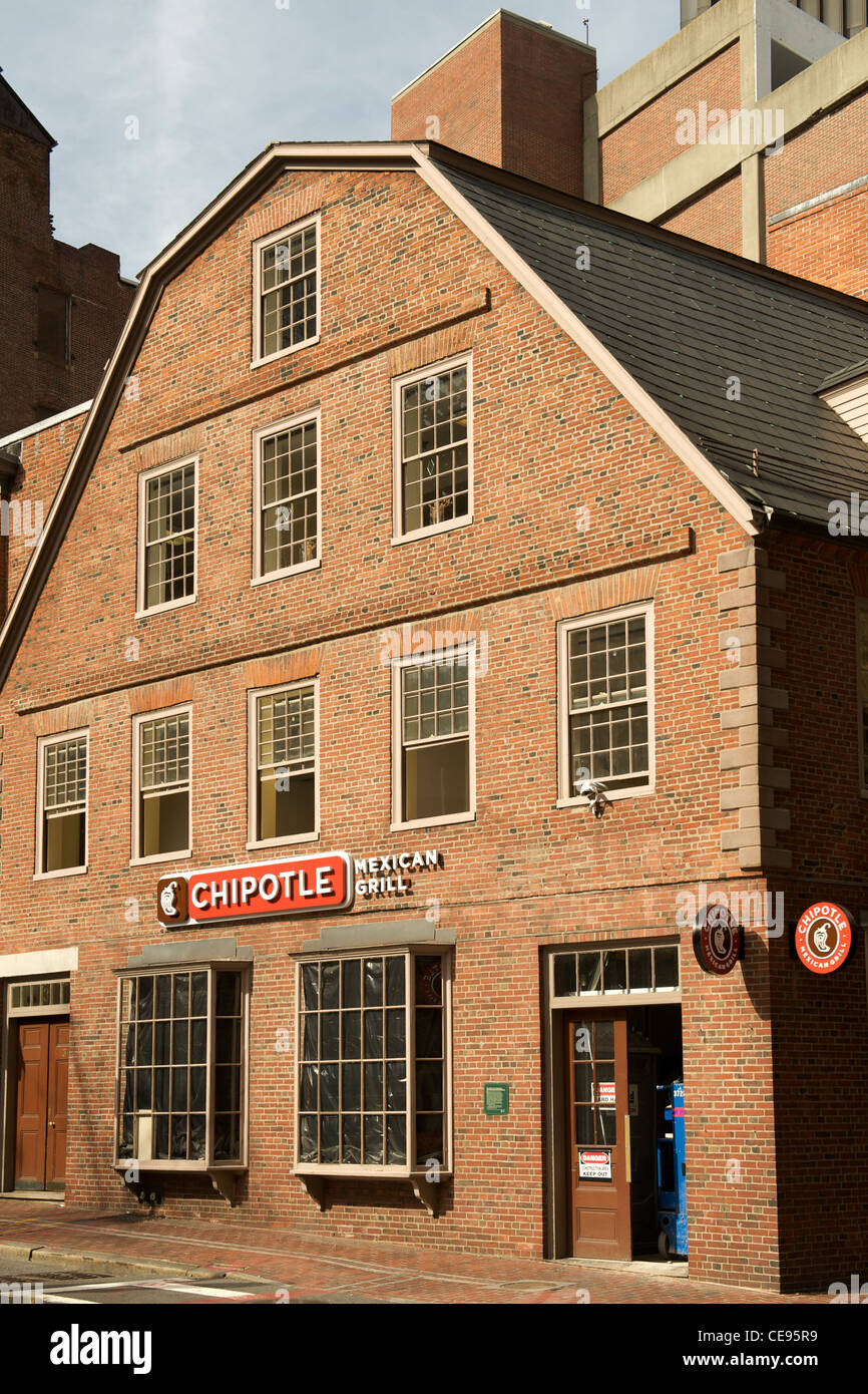 The former Old Corner Bookstore in Boston, Massachusetts, USA Stock