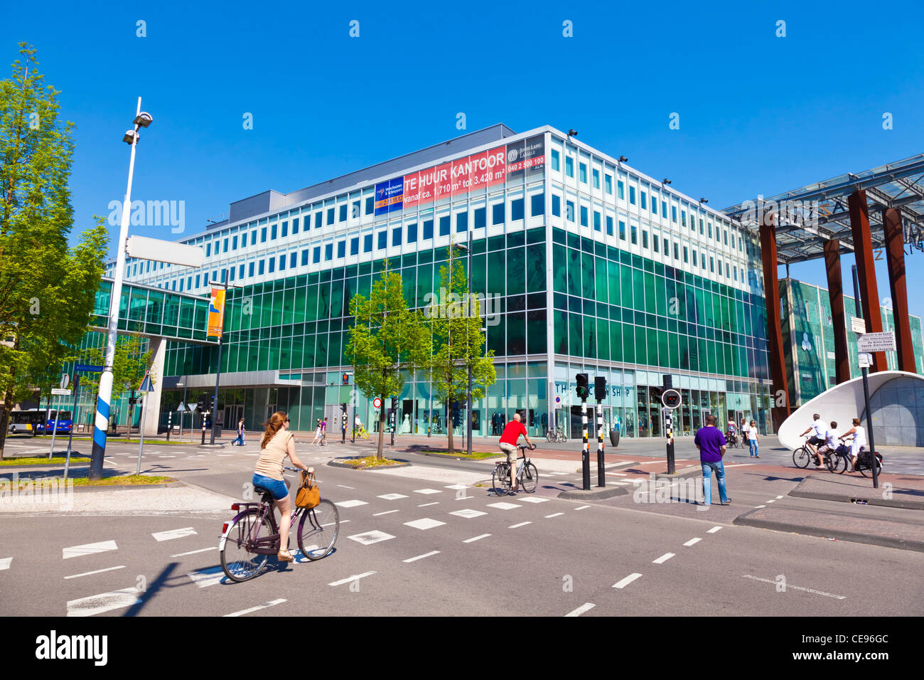 Downtown Eindhoven, Netherlands Stock Photo