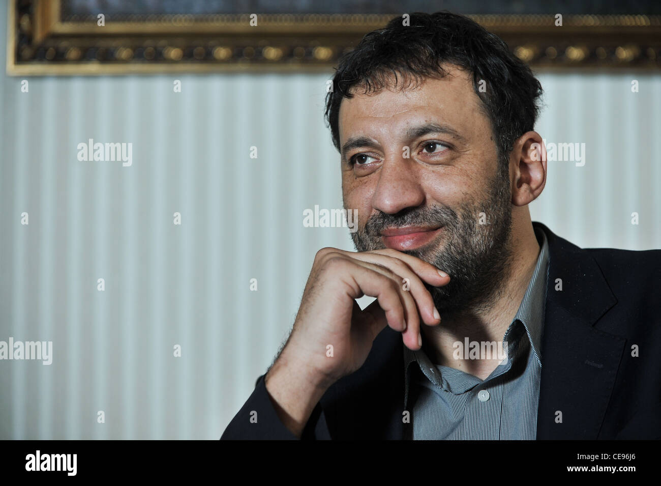 Vlade Divac a retired Yugoslav and Serbian professional basketball player who spent most of his career in the NBA. Stock Photo