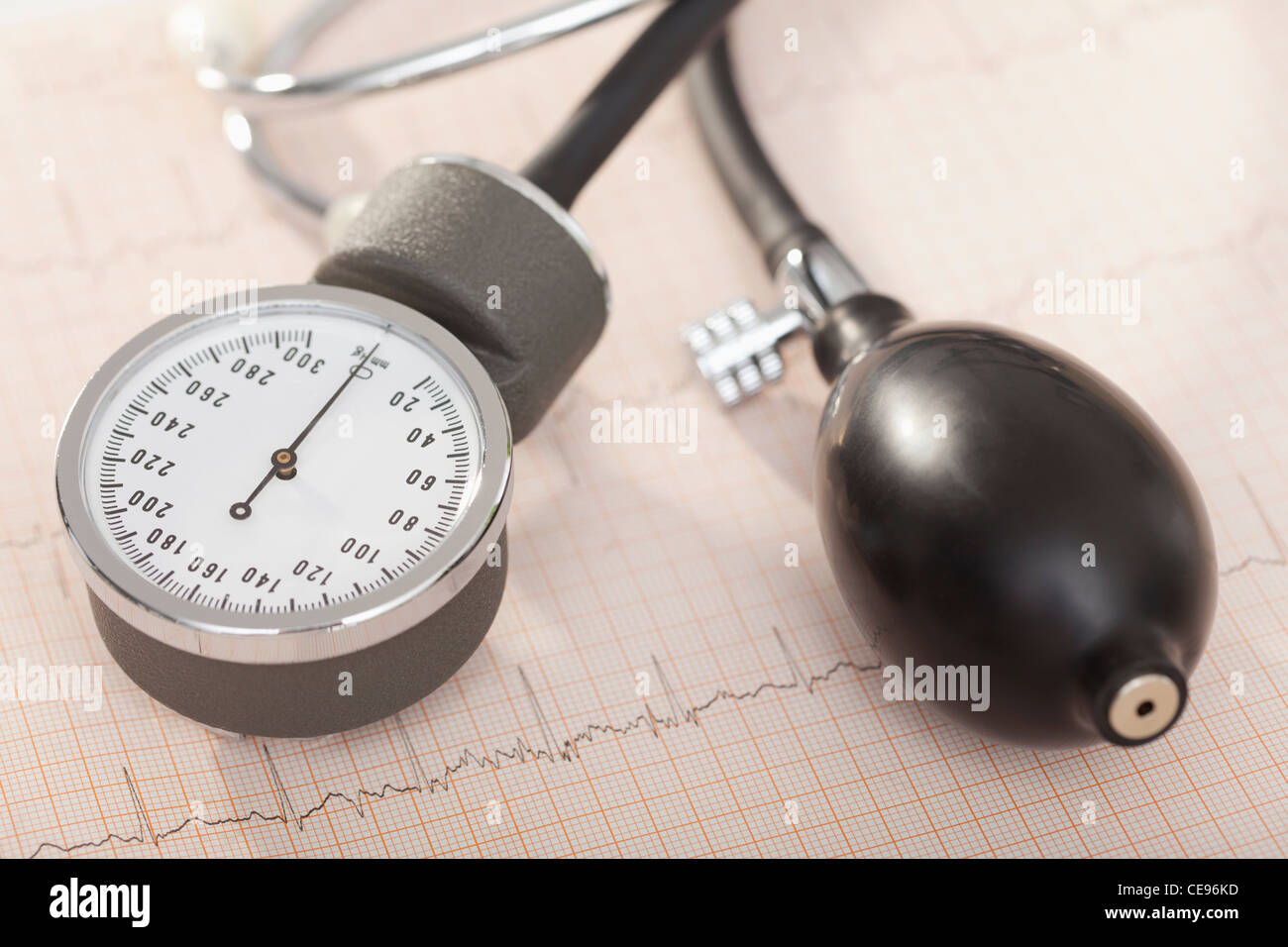 Blood Pressure Gauge Stock Photo Alamy