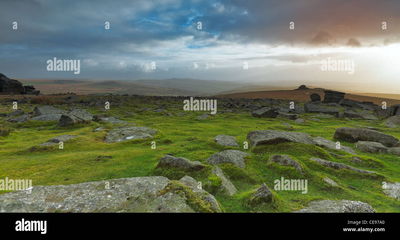 Dartmoor for miles Stock Photo