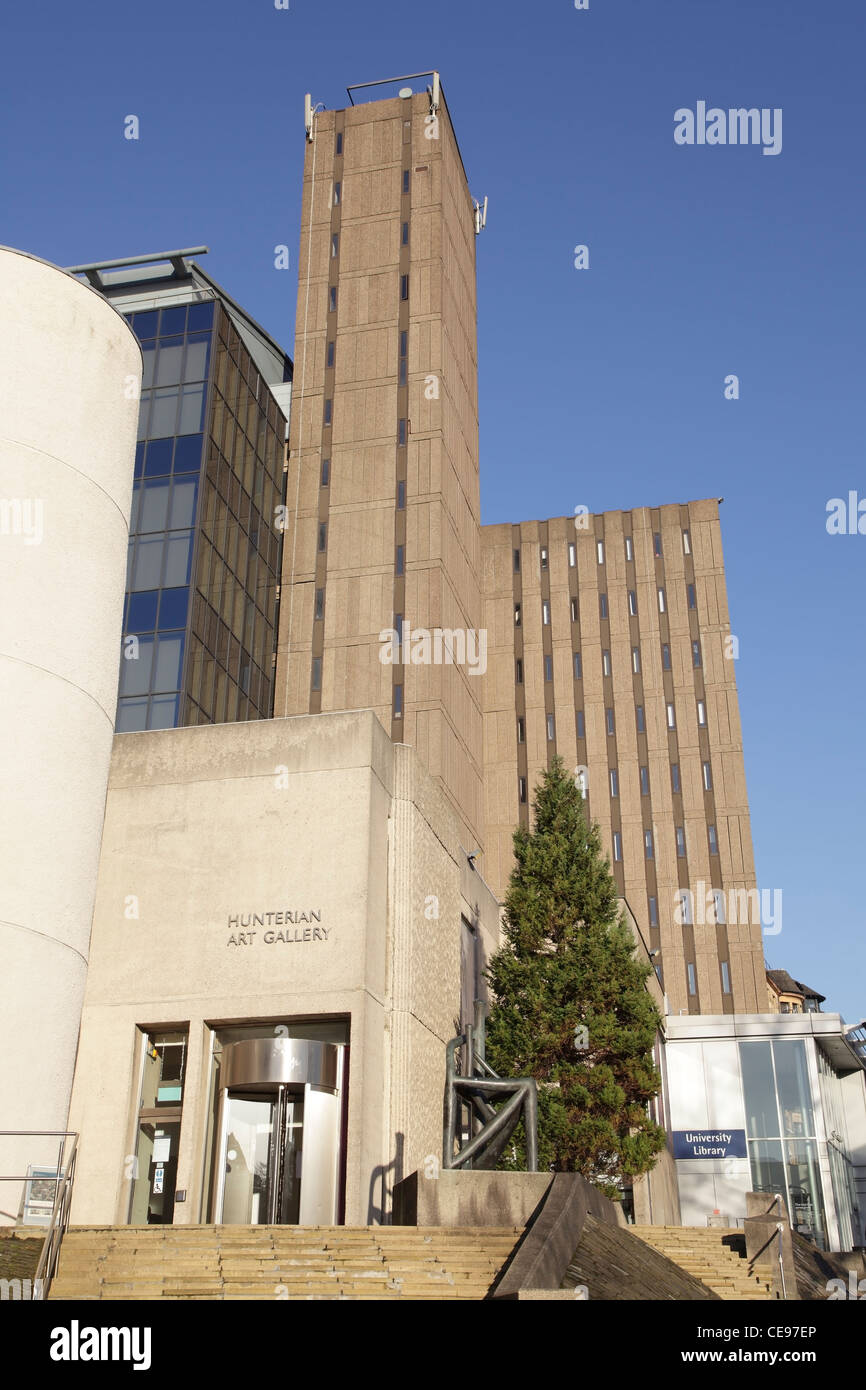 The University of Glasgow Library cladding has changed. Hunterian Art