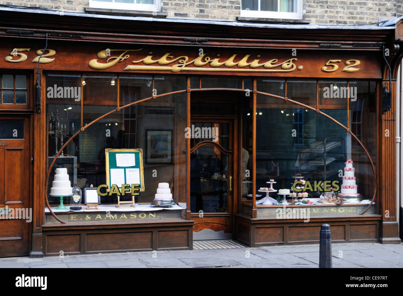 Fitzbillies Cafe, Trumpington street, Cambridge, England, UK Stock