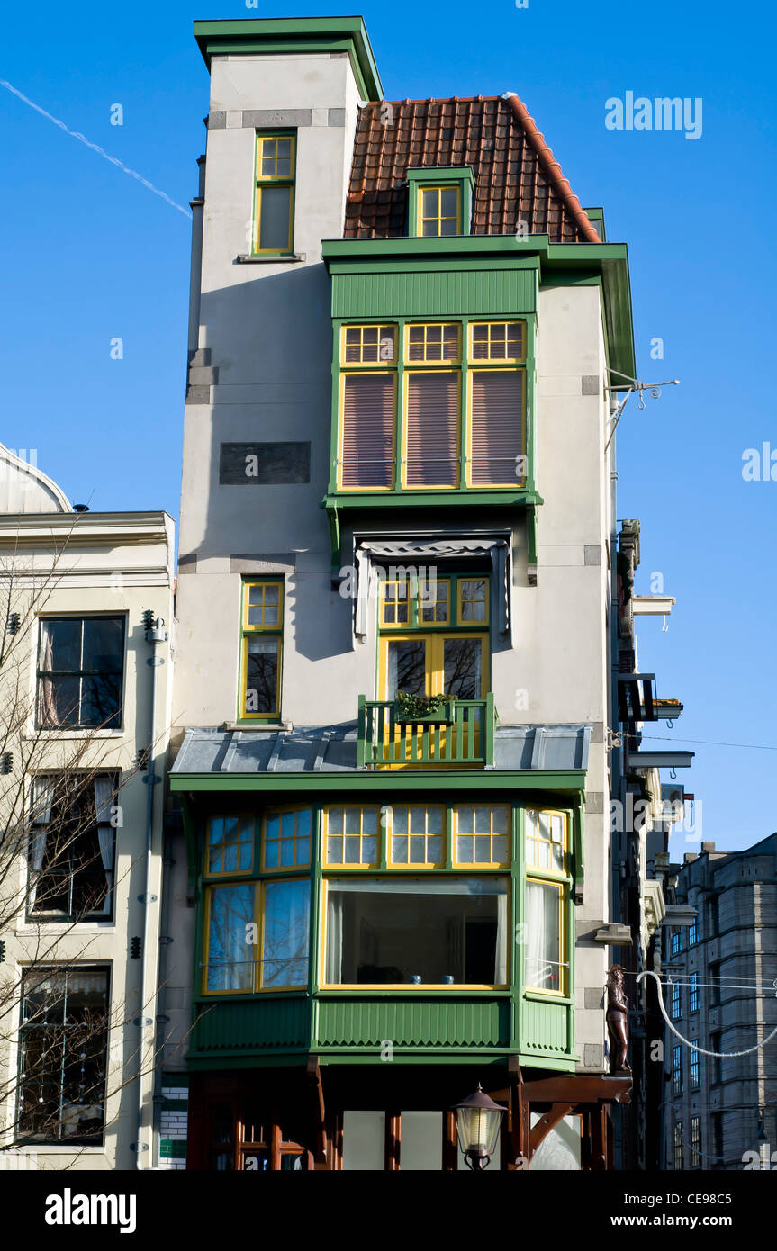 Typical architecture central Amsterdam,Netherlands,Holland Stock Photo