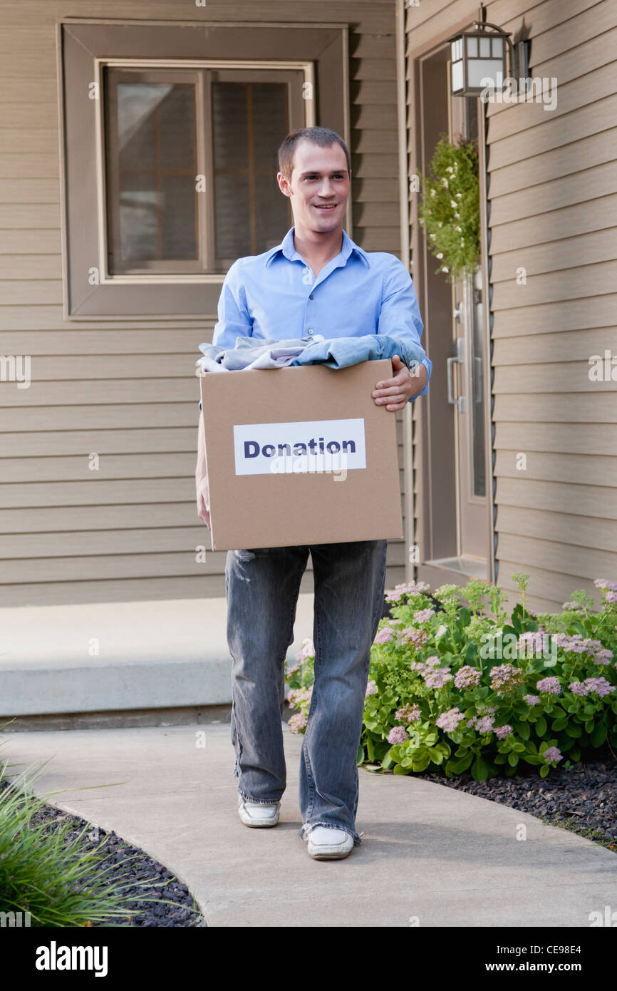 Cardboard box plant charity hi-res stock photography and images - Alamy