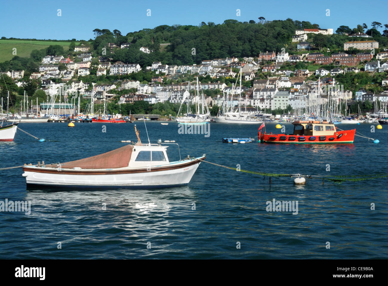 Mouth of the river dart at Dartmouth, devon, england,uk Stock Photo