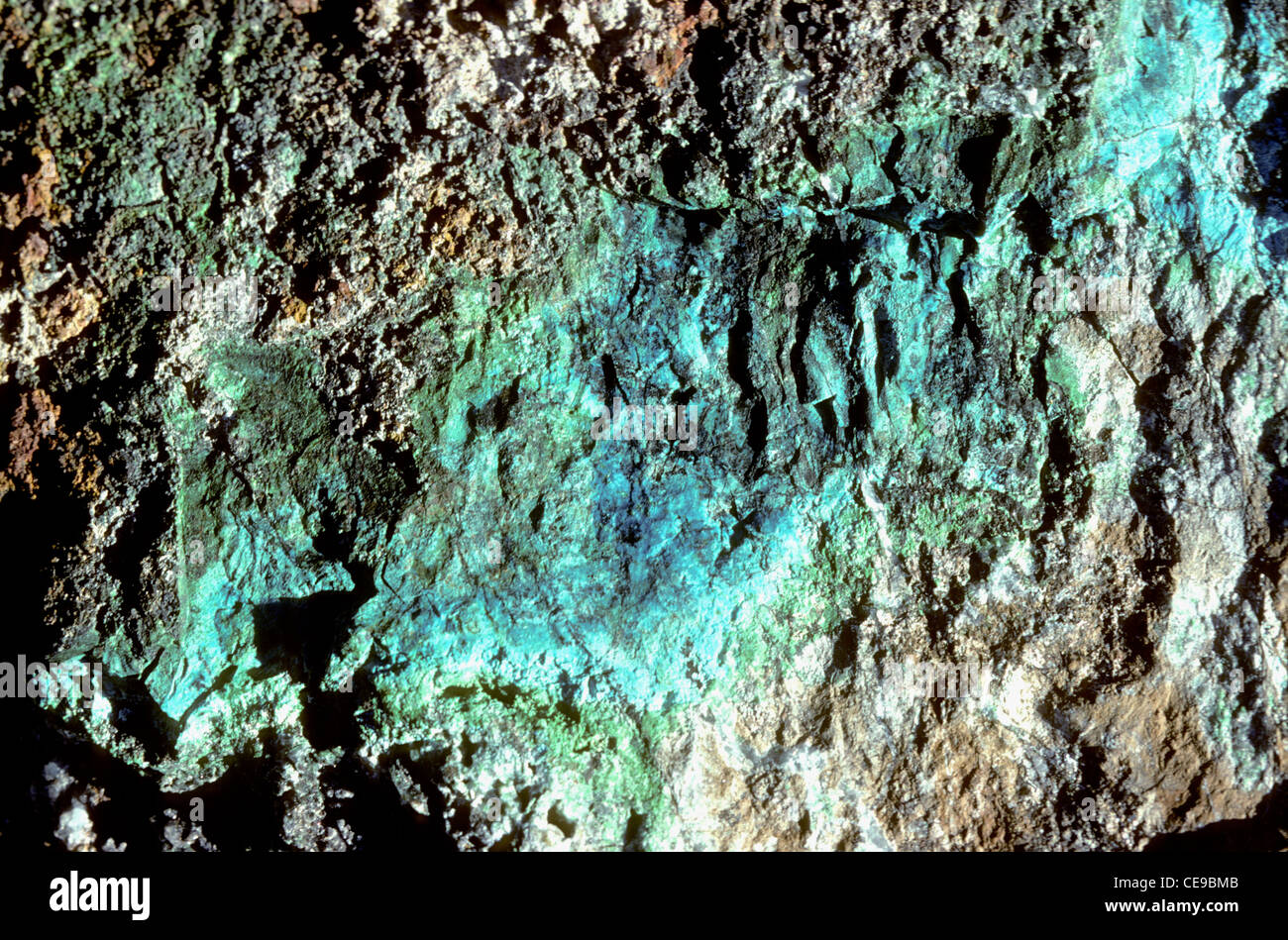 Copper ore in central Nevada Stock Photo Alamy