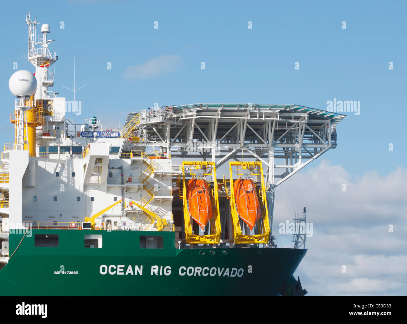Ocean Rig Corcovado drillship Stock Photo