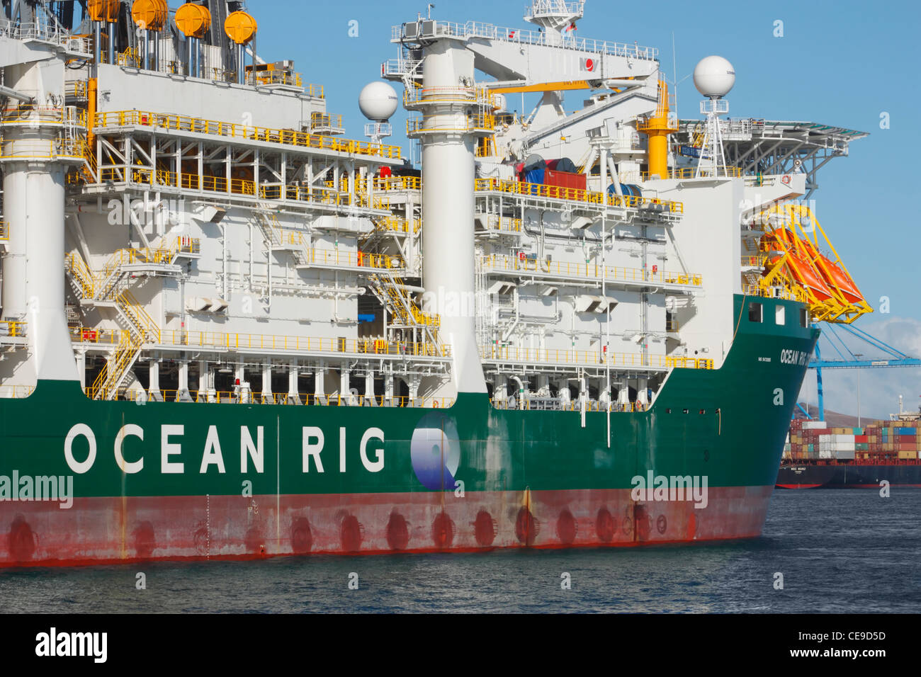 Ocean Rig Corcovado drillship Stock Photo Alamy