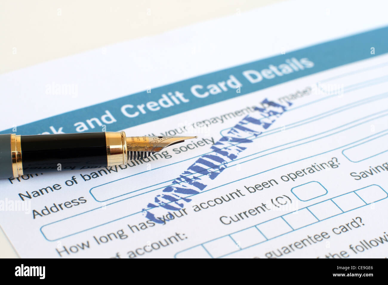mortgage loan tax credit card Stock Photo Alamy