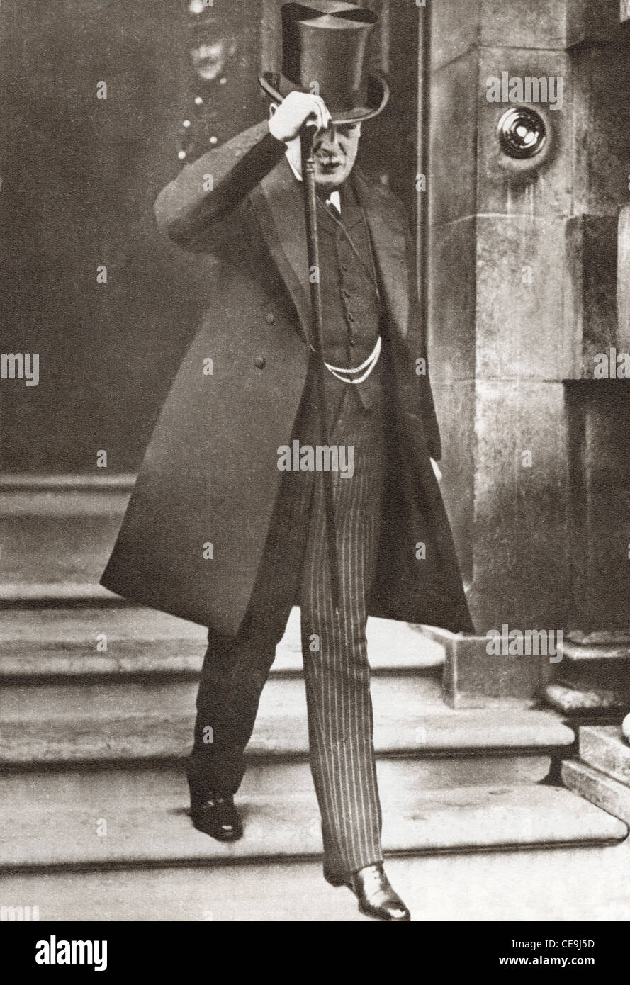 David Lloyd George, 1st Earl Lloyd-George of Dwyfor, 1863 – 1945. British Liberal politician. Prime Minister. Stock Photo