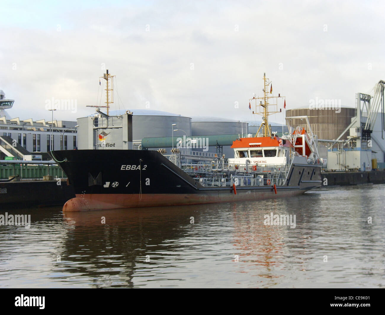 The oiltanker Ebba 2 in Bremerhaven, Germany Stock Photo