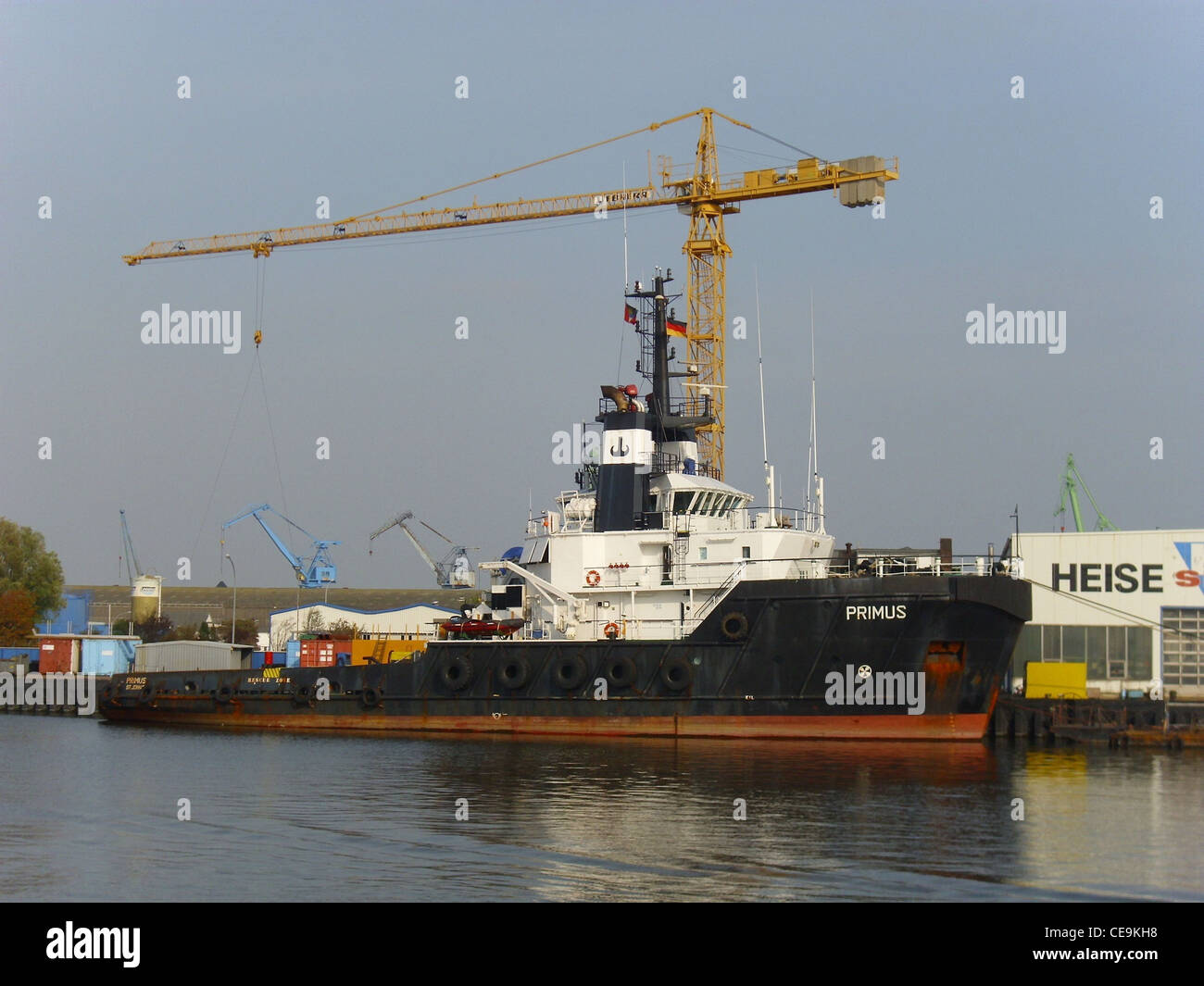 The anchor handling tug Primus Stock Photo