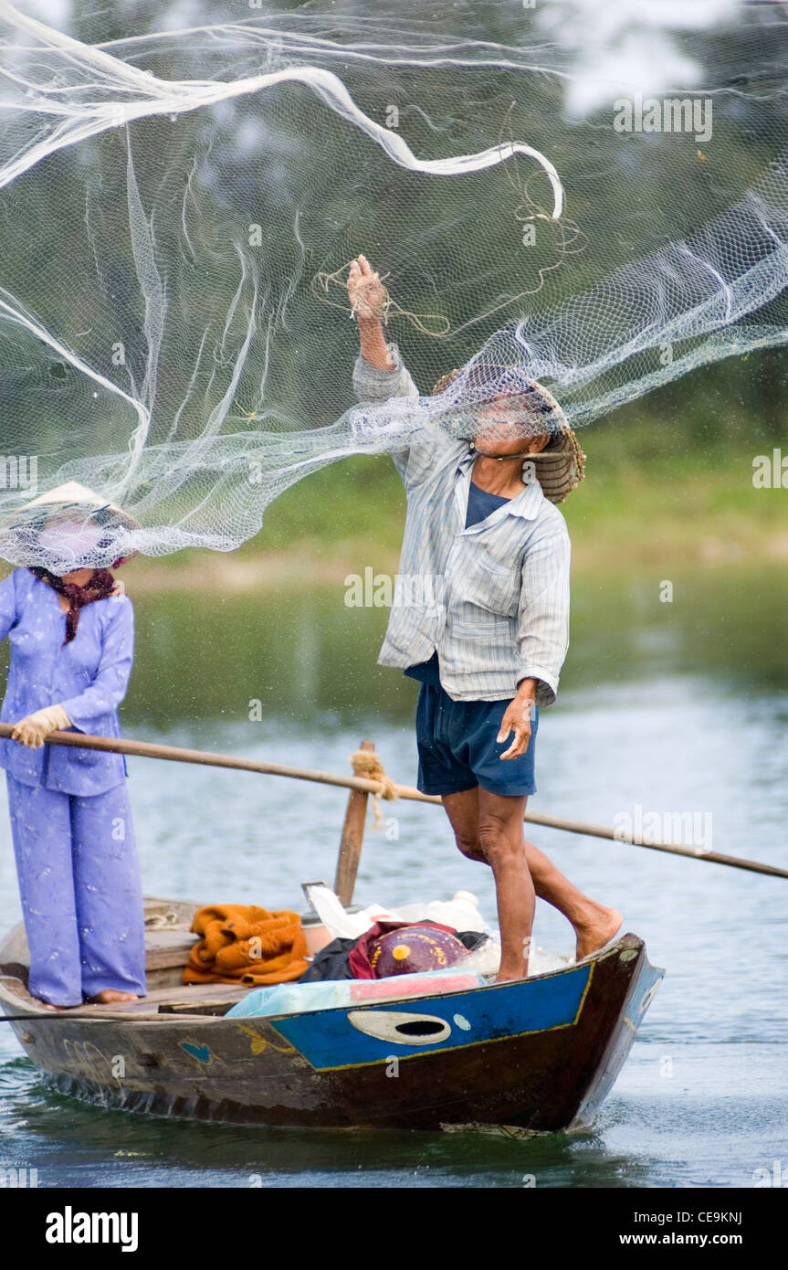 Vietnam traditional fishing net near hi-res stock photography and images -  Alamy