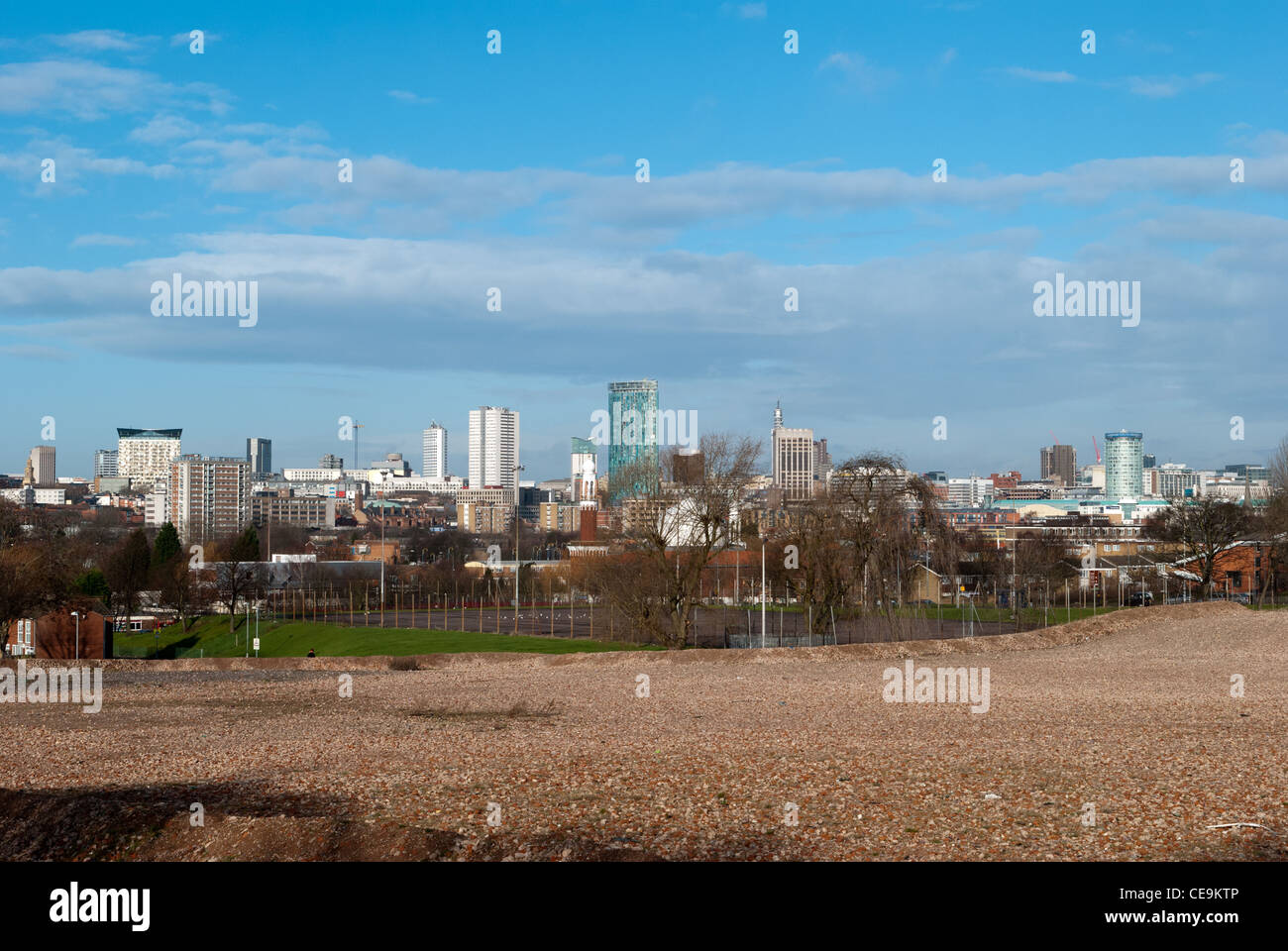 Birmingham city centre skyline viewed from highgate Stock Photo Alamy