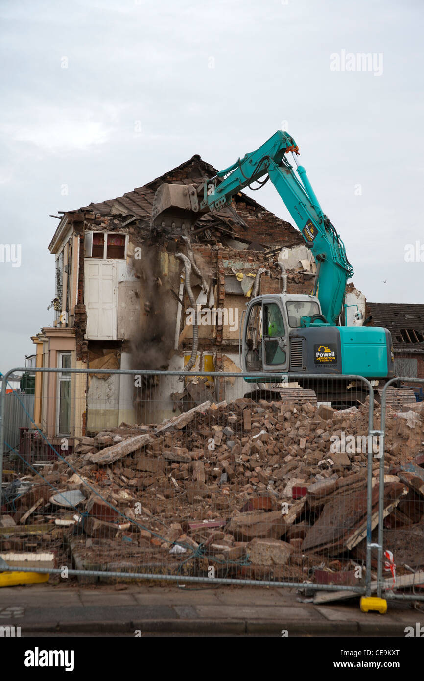 Residential Property A house being demolished in Gladstone street