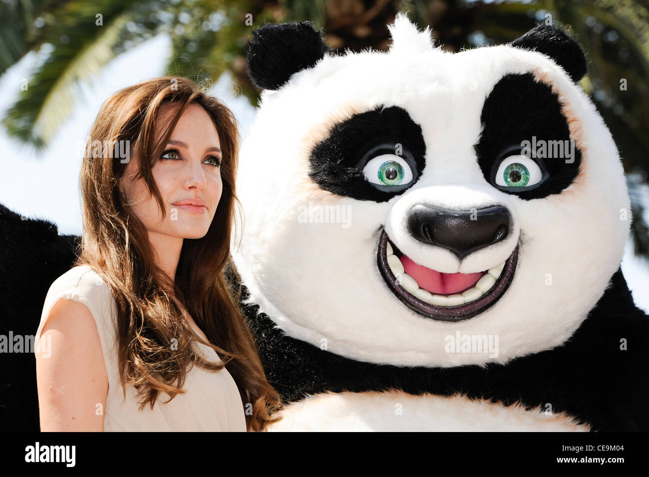 Angelina Jolie during a photo call for Kung Fu Panda 2, at the 64th international film festival, in Cannes, southern France, Thu Stock Photo