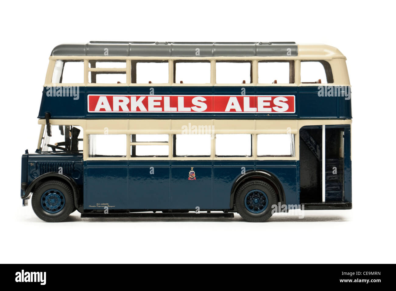 Swindon Corporation 'Arkells Ales' Guy Arab Utility Mk1 model bus (34301) from the Corgi Classics 'Connoisseur Collection' Stock Photo