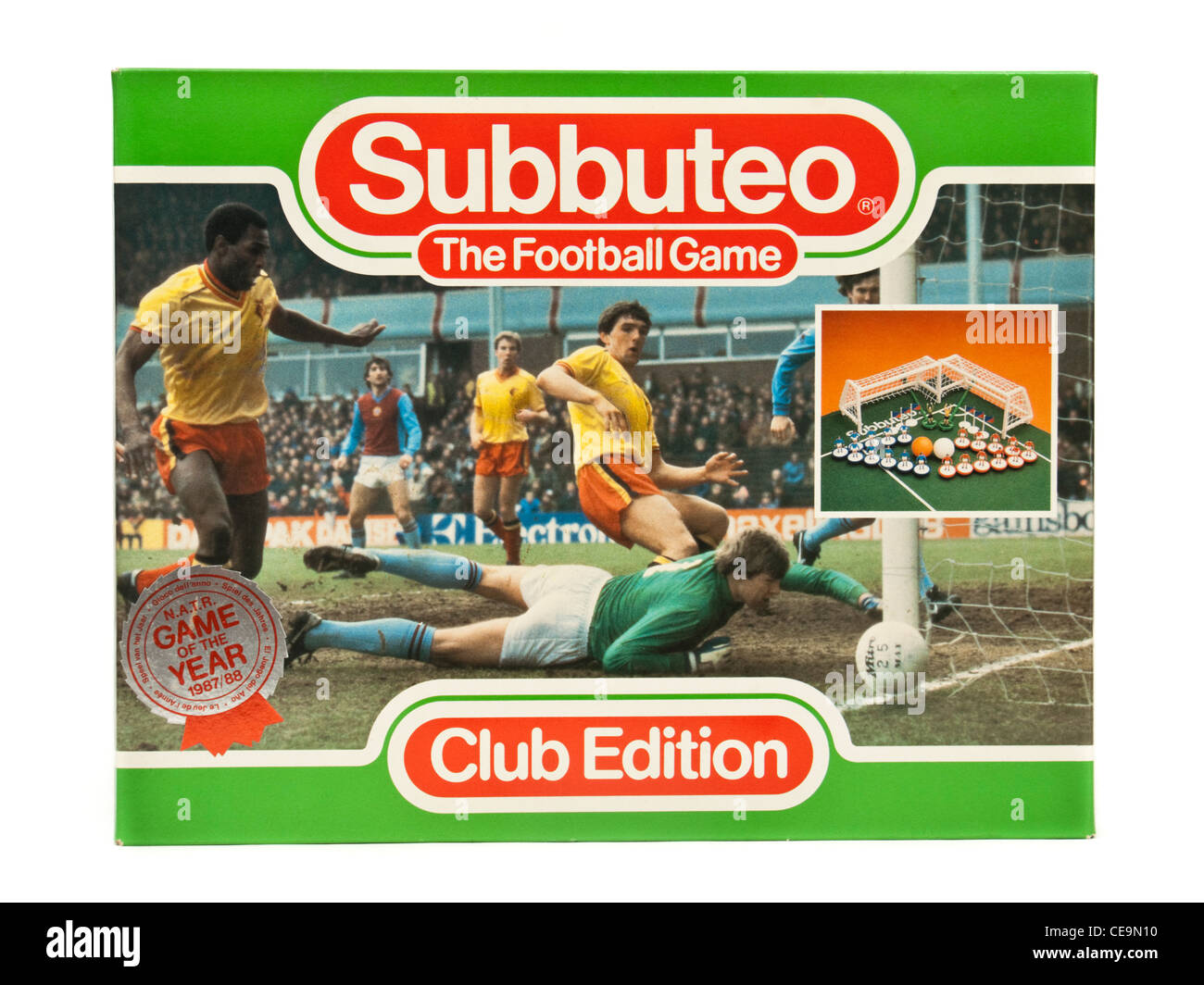 Vintage 1980's Subbuteo "Club Edition" football game Stock Photo - Alamy