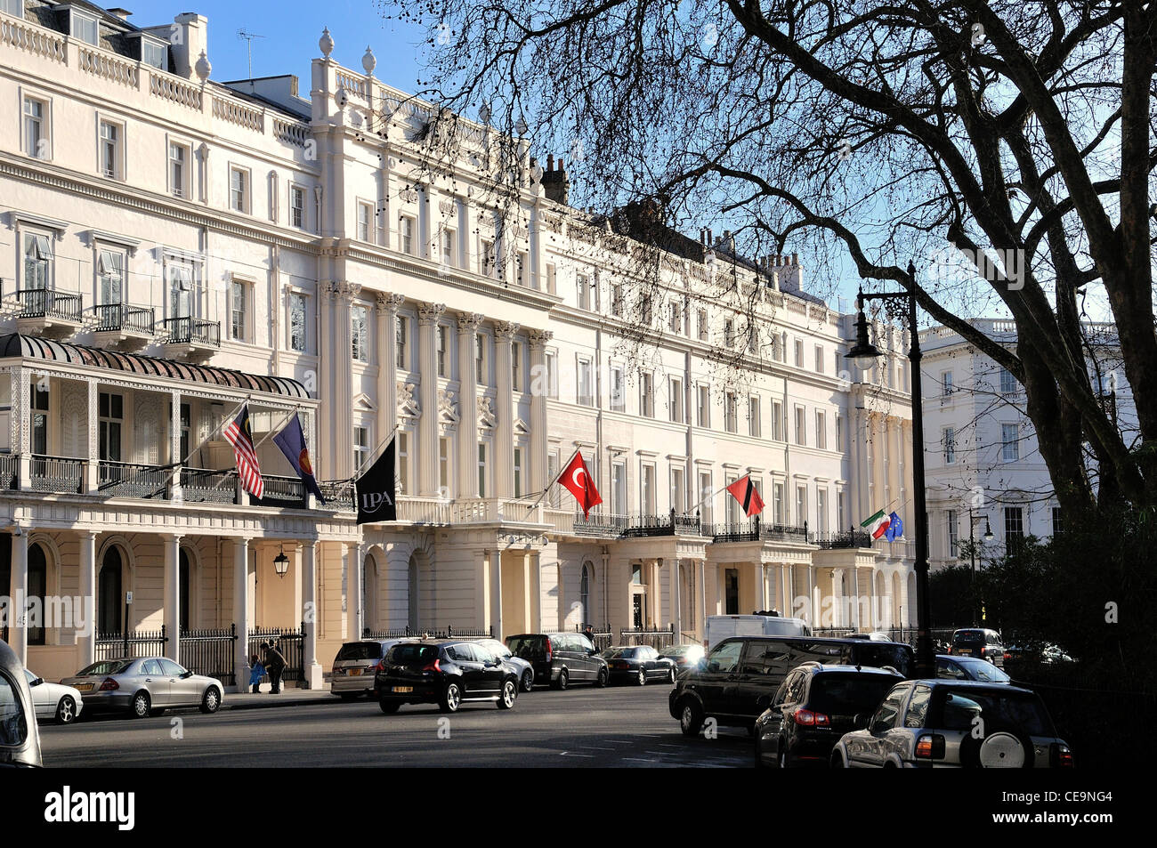 Belgrave Square ,central London Stock Photo Alamy