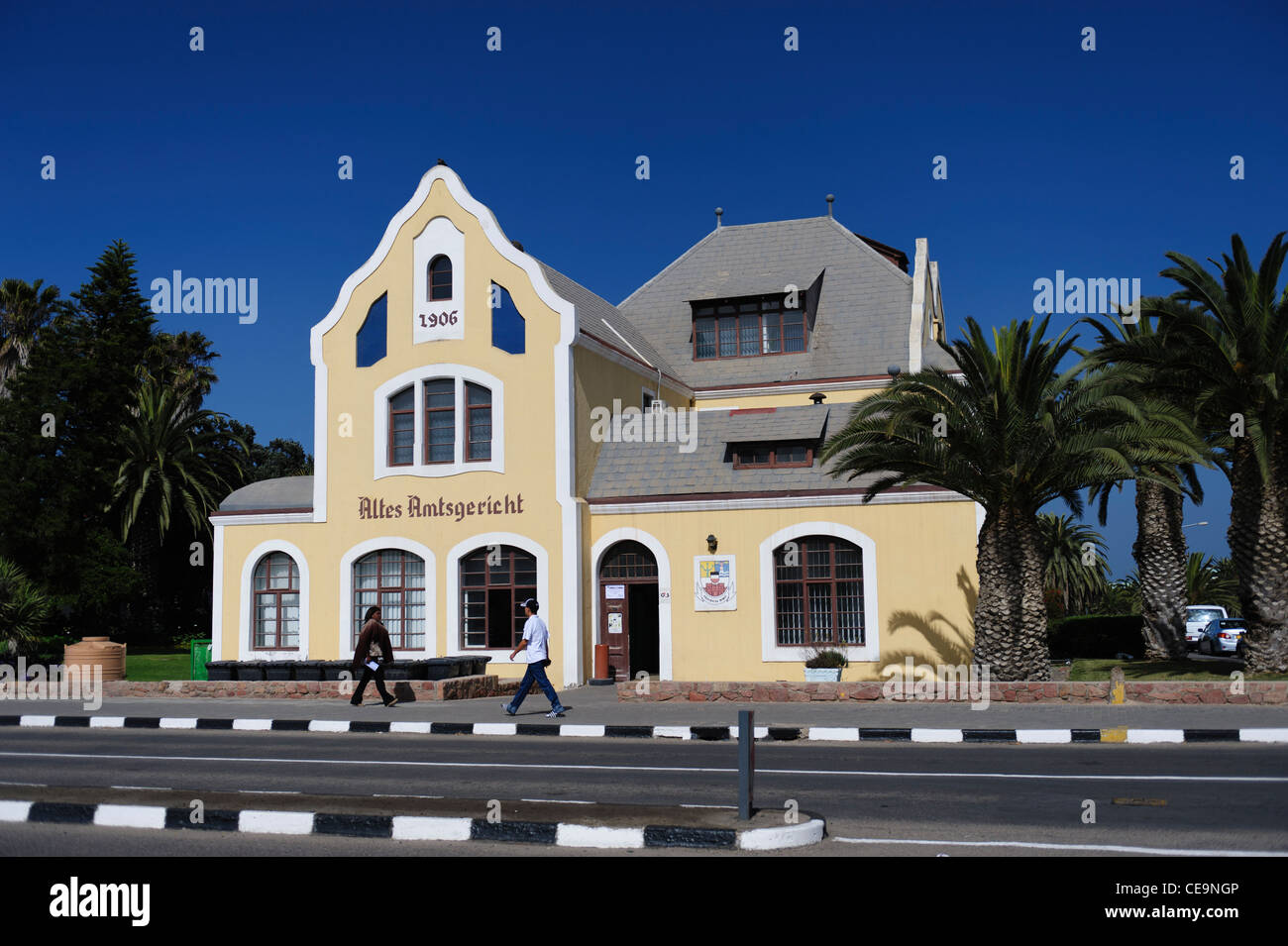 The 'Altes Amtsgericht'in Swakopmund, Namibia. Stock Photo