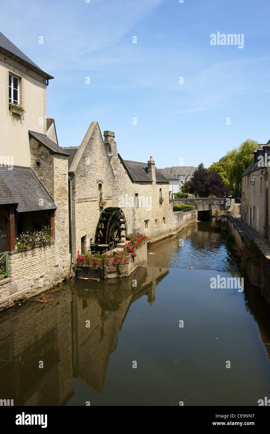 River Aure in Bayeux Stock Photo