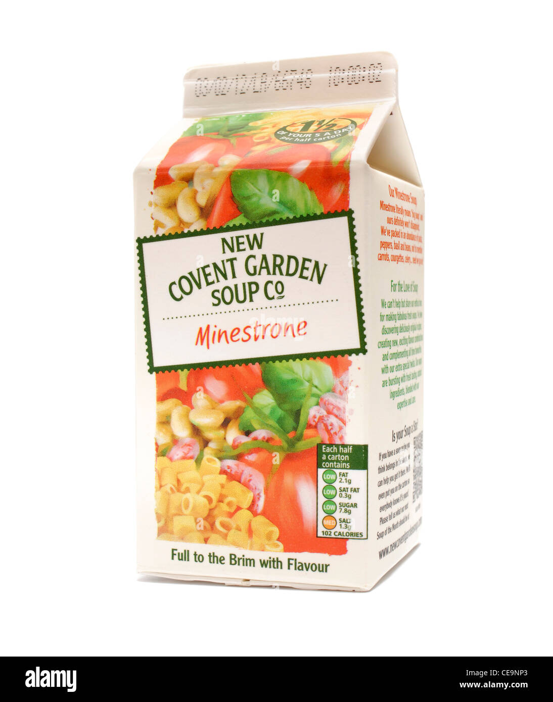 New Covent Garden Soup Co. Minestrone soup Stock Photo