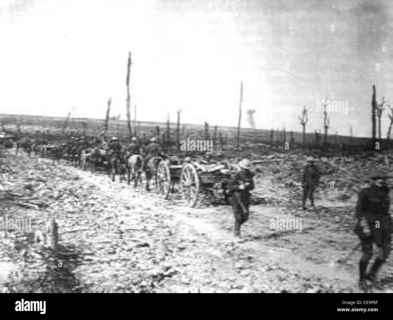 world war 1 devastation Stock Photo