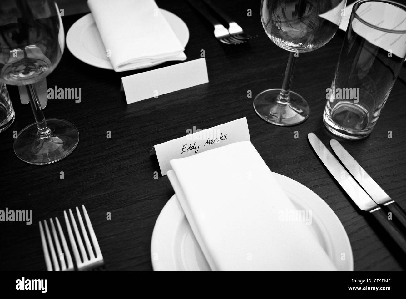 Eddy Merckx at the Rouleur Supper Club, April 2011 Stock Photo