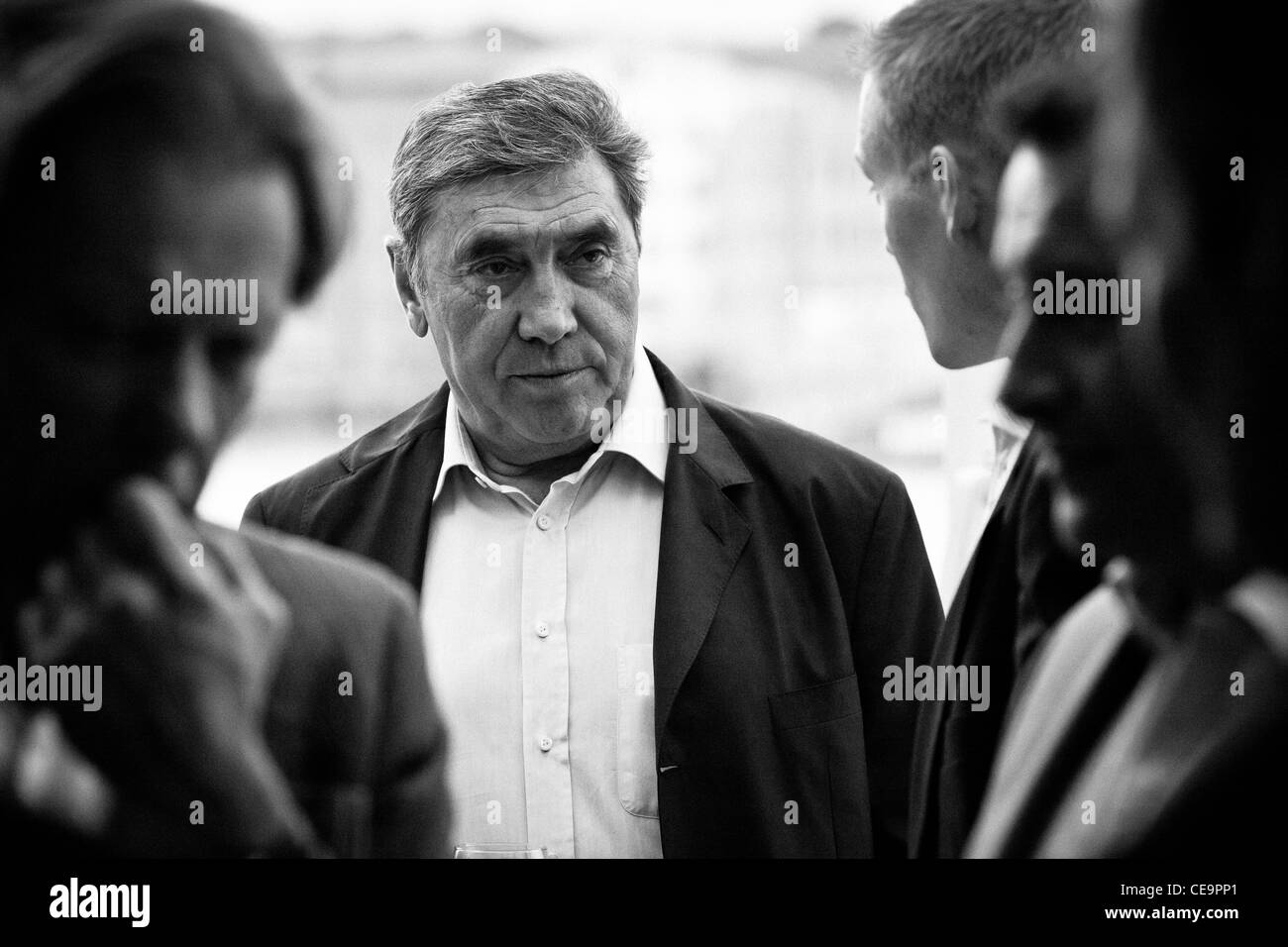 Eddy Merckx at the Rouleur Supper Club, April 2011 Stock Photo