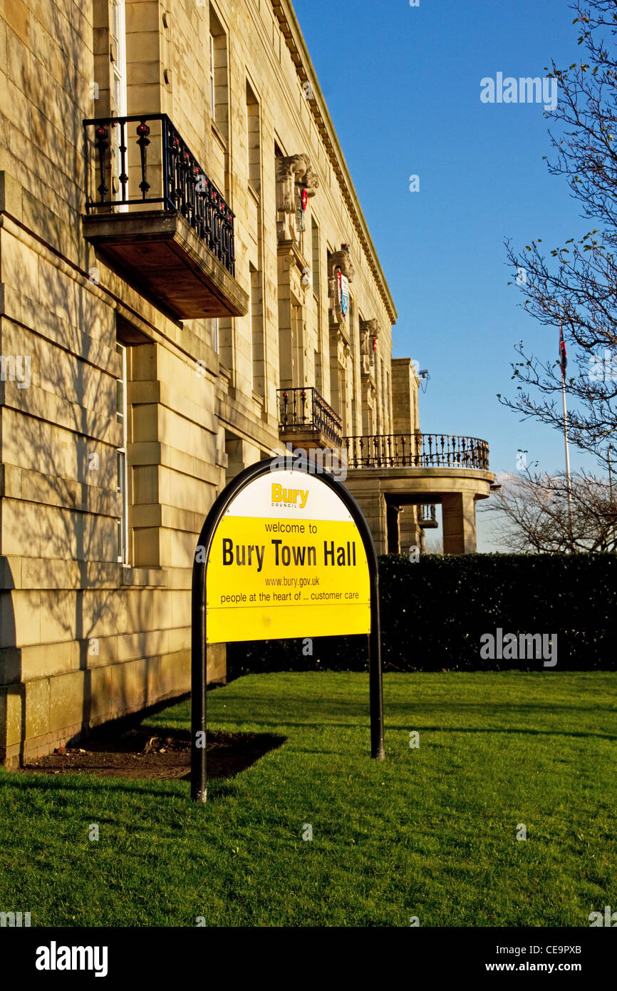 Town hall, Bury, Greater Manchester, England, UK Stock Photo - Alamy