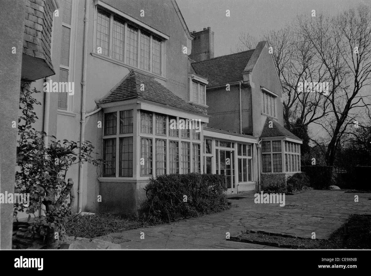 rear view of Tower House, The Ridgeway, Enfield, Middlesex Stock Photo