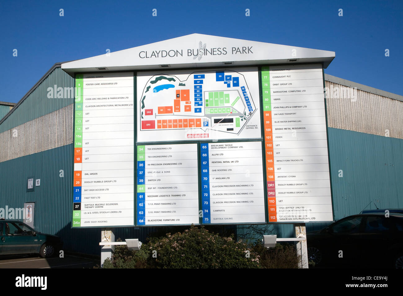 Claydon business park industrial estate, Claydon, Suffolk, England