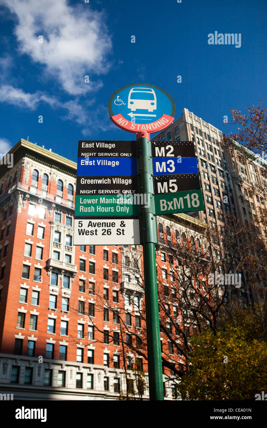 Street Sign, New York, USA Stock Photo
