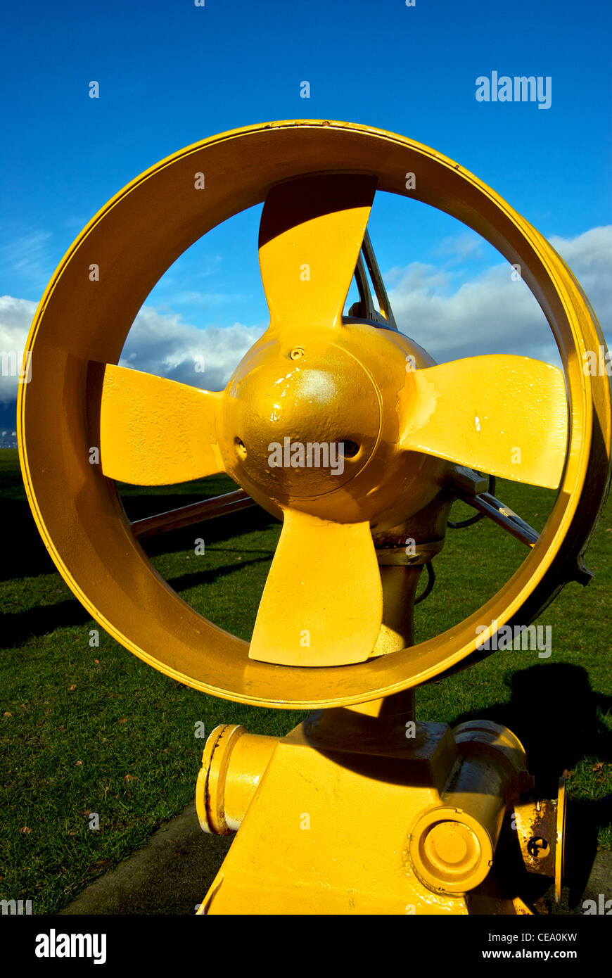 Vancouver Maritime Museum display electric motor drive propeller pod