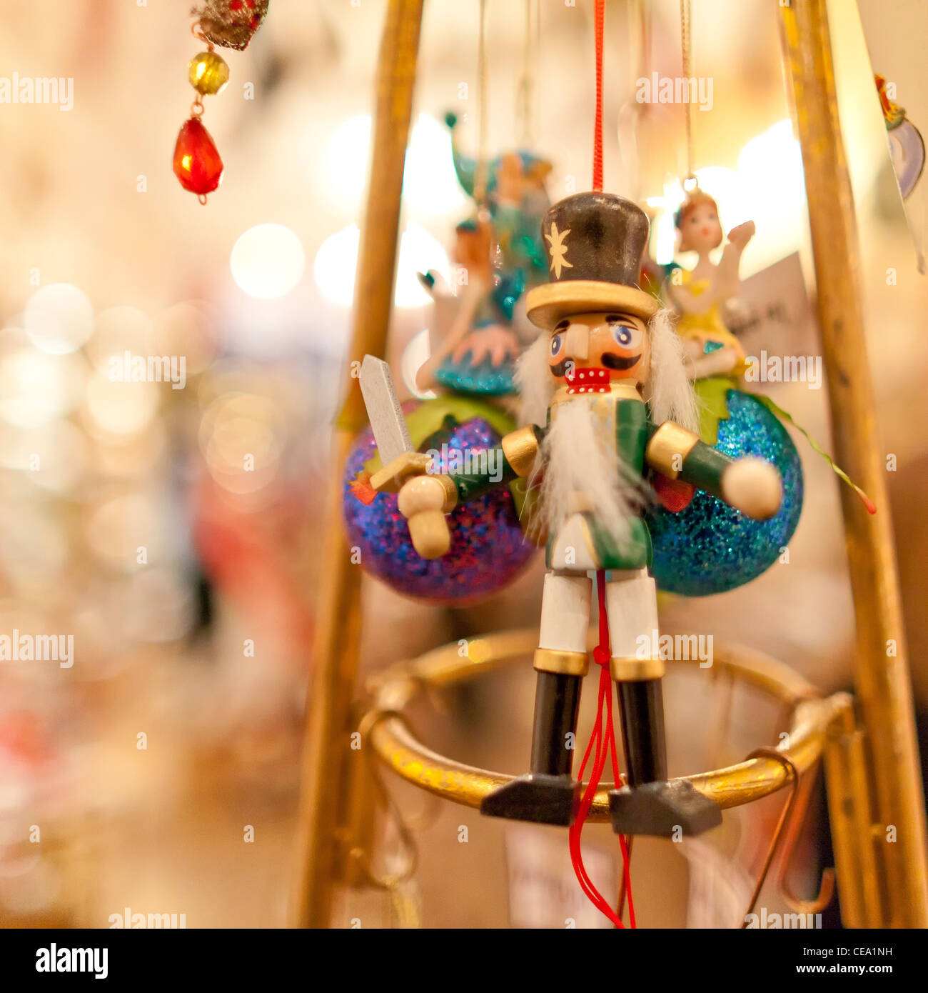 Nutcracker, Christmas Decoration, Reykjavik Iceland Stock Photo