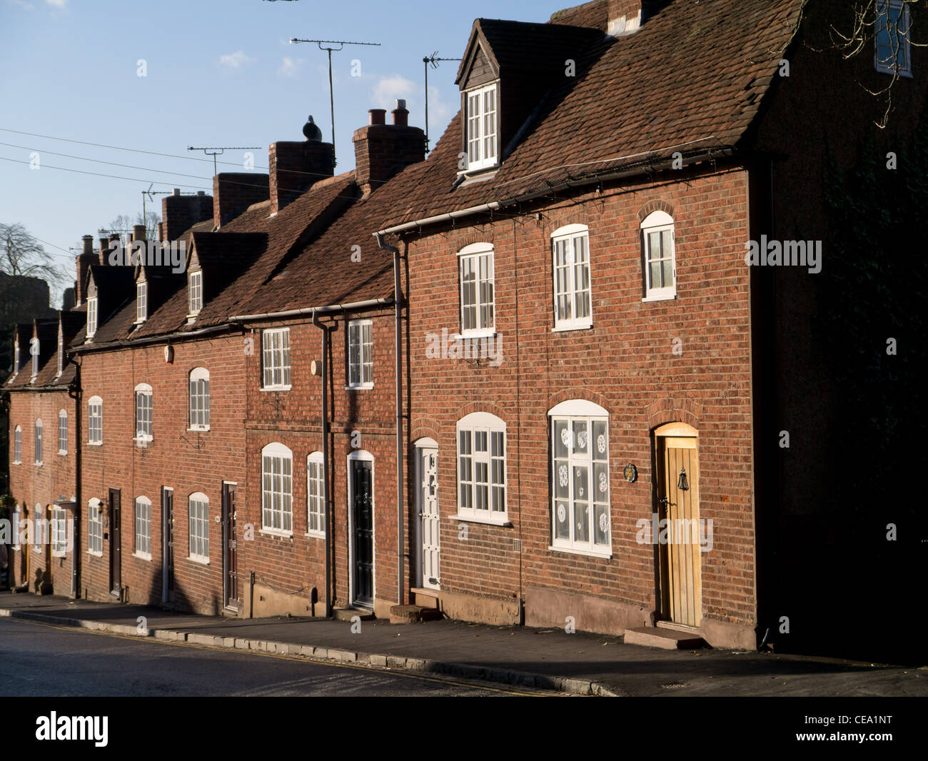 kenilworth cottages Stock Photo