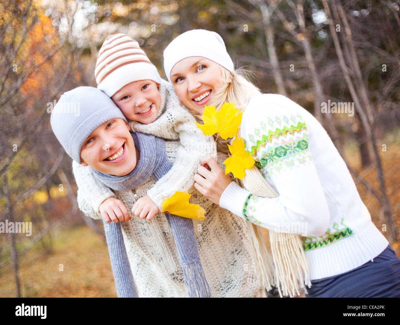 happy family in the park Stock Photo - Alamy