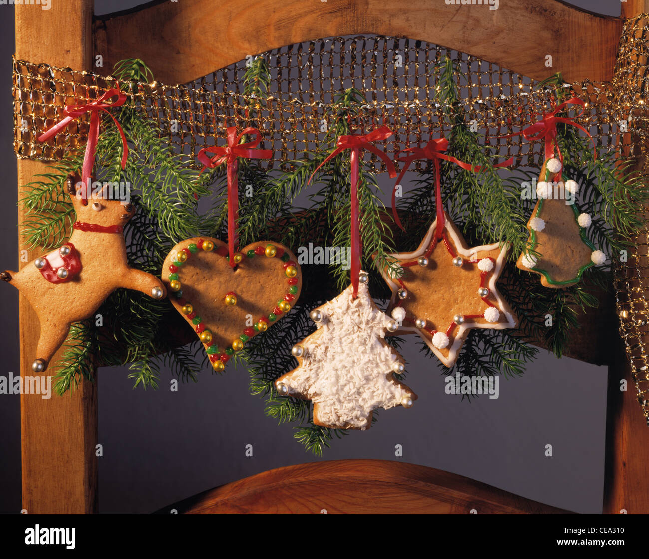 Gingerbread - ornaments Stock Photo