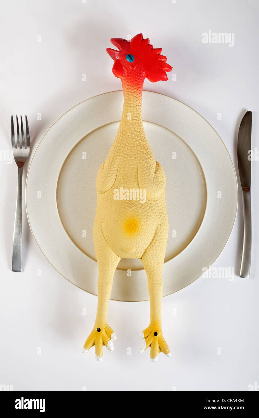 Rubber chicken (dog's toy Stock Photo Alamy
