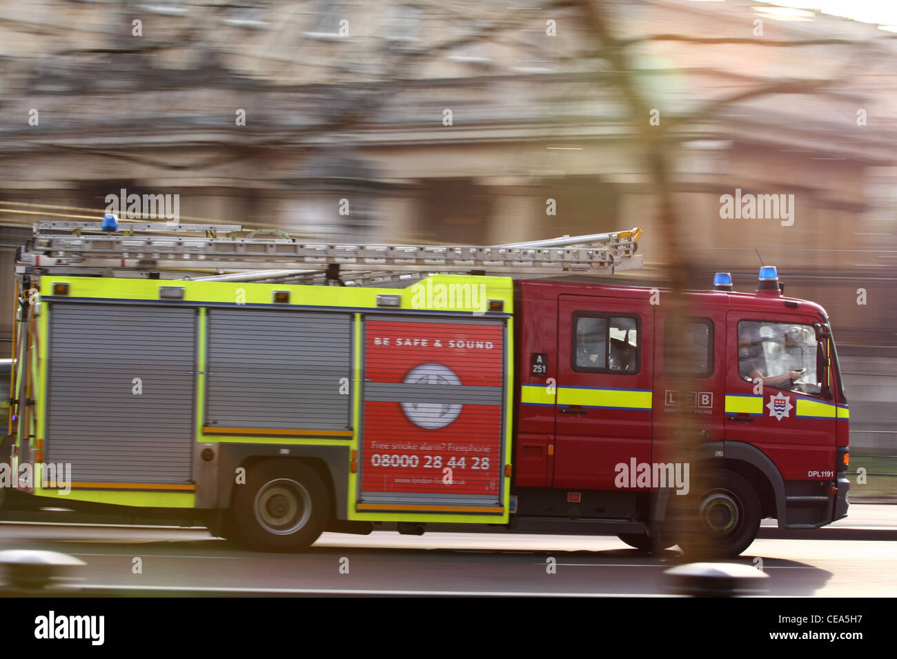 Fire truck ladder motion hi-res stock photography and images - Alamy