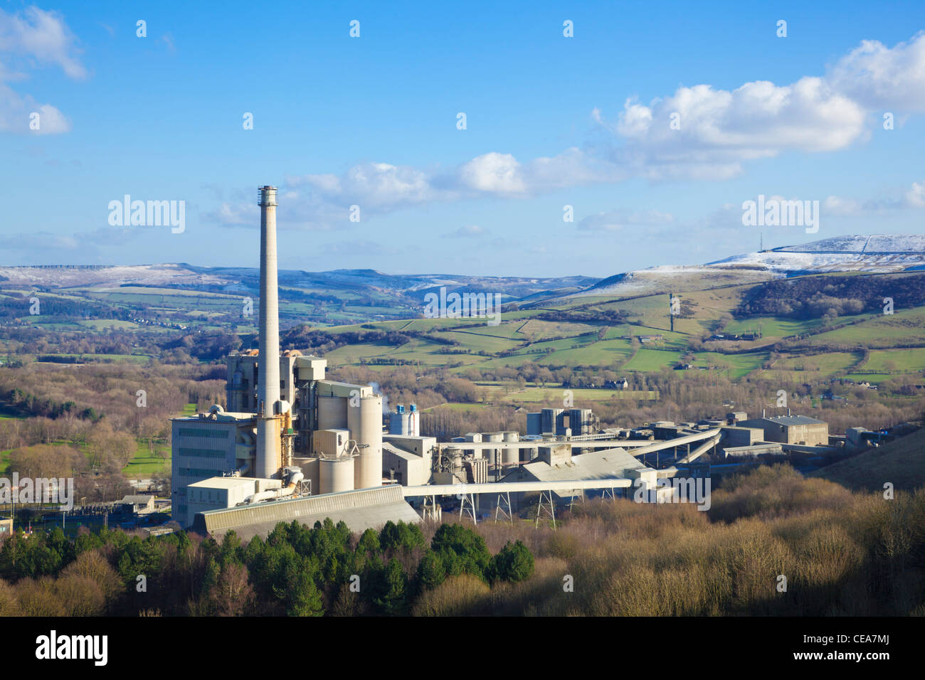 Lafarge Cement Works Hope Valley Derbyshire Peak District national Park