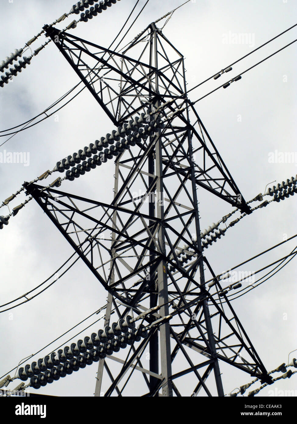 Electricity pylon Stock Photo