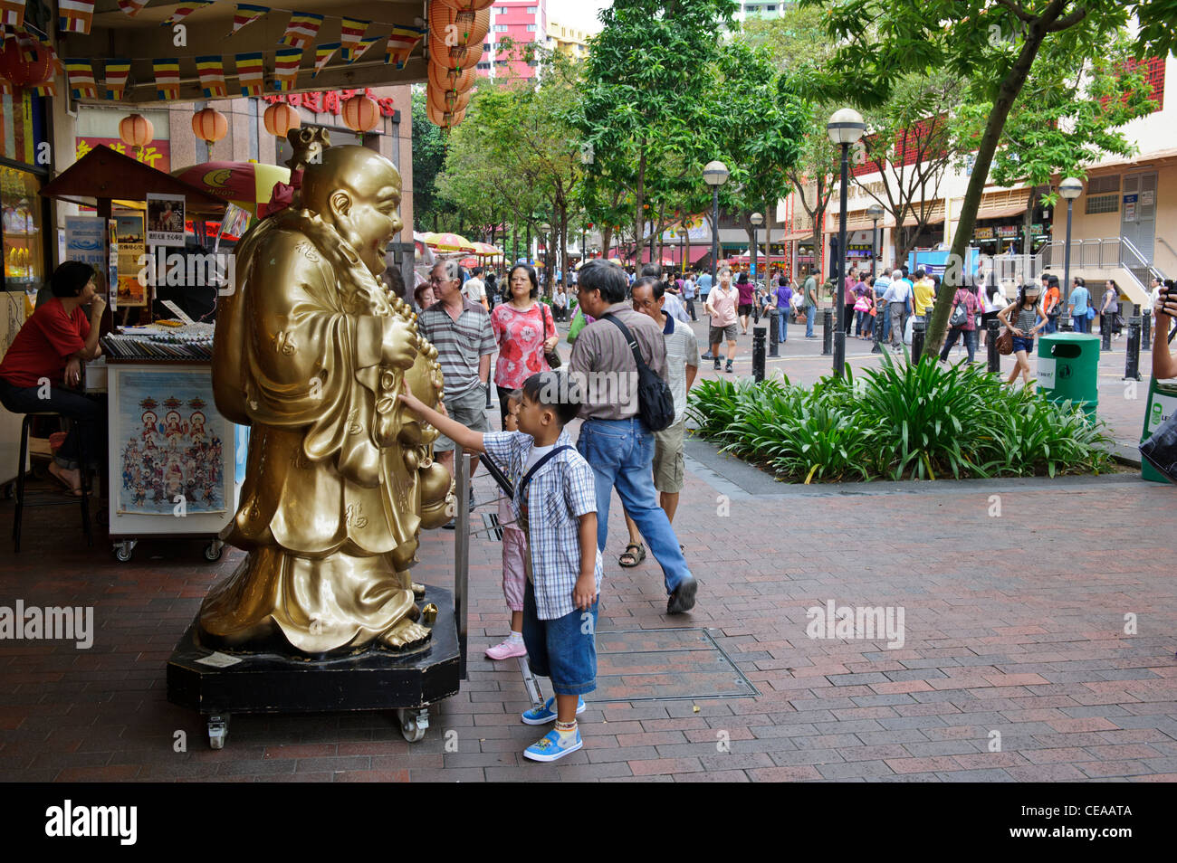 Laughing Buddha Statue, Singapore Stock Photo Alamy