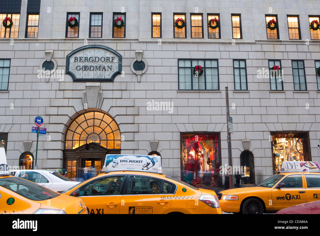 Bergdorf Goodman Store on Fifth Avenue, New York, New York, USA Stock Photo