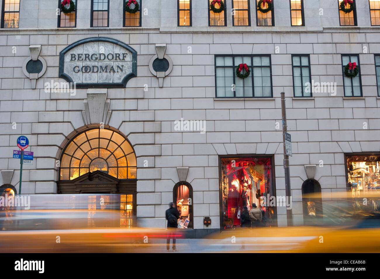 holiday windows at bergdorf goodman new york, ny 2021 Stock Photo - Alamy