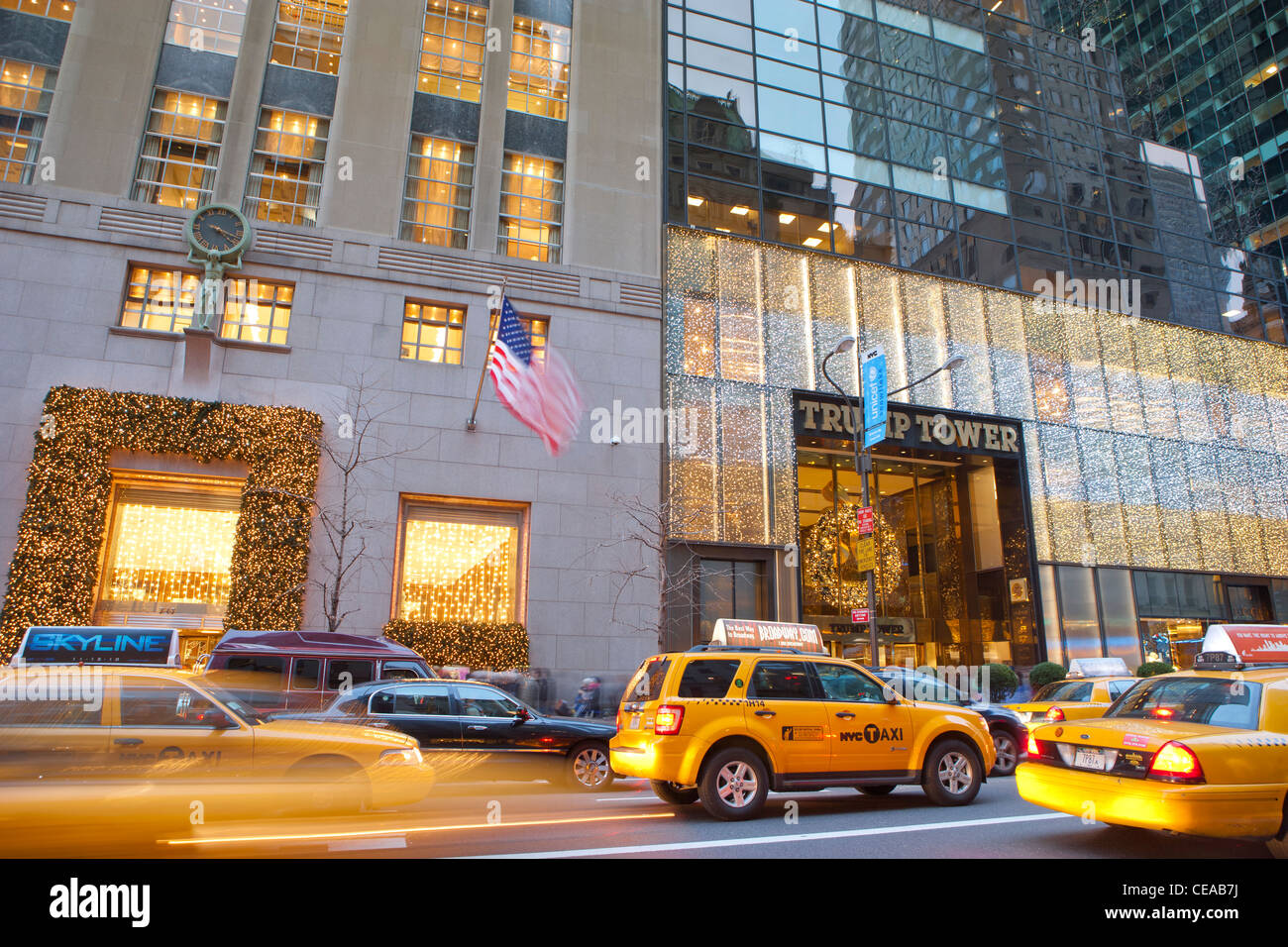 Tiffanys Louis Vuitton 5th Ave 57th Street 2014 Stock Photo